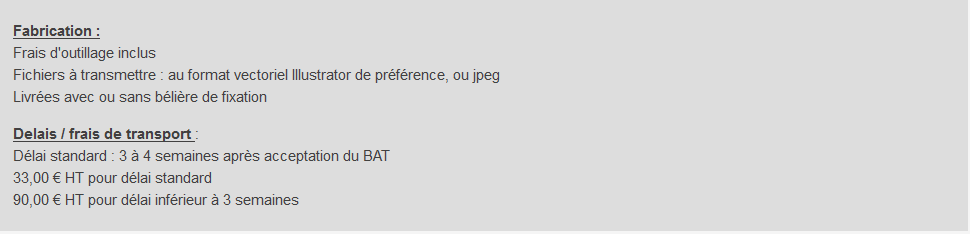 Informations et descriptif médailles personnalisées